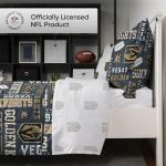 FOCO Vegas Golden Knights NHL Team Color Bed in a Bag Comforter Bedding 5 Piece Twin Set