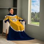 Snuggie Nashville Predators – The Original Wearable Blanket with Sleeves | Super Soft Fleece | As Seen on TV | Officially Licensed NHL Gear