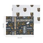 FOCO Vegas Golden Knights NHL Team Color Bed in a Bag Comforter Bedding 5 Piece Twin Set