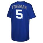 Freddie Freeman Los Angeles Dodgers MLB Kids 4-20 Blue Official Name & Number Performance Jersey T-Shirt (Size 8, Freddie Freeman Los Angeles Dodgers Blue)