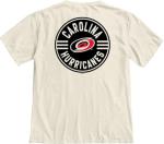 Carolina Hurricanes NHL Officially Licensed T-Shirt Ringspun Front/Back Ivory Puck, X-Large