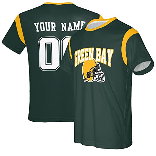 Custom Green Football Fan Shirts for All Ages