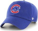 47 MLB Home Team Color Primary Logo Clean Up Adjustable Strap Hat Cap, Adult One Size Fits All (Chicago Cubs)