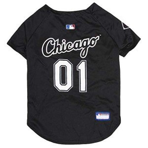 MLB Jersey for Dogs & Cats - Baseball Chicago White Sox Pet Jersey, Medium.