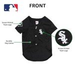 MLB Jersey for Dogs & Cats - Baseball Chicago White Sox Pet Jersey, Medium.