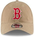 New Era MLB Khaki Core Classic 9TWENTY Adjustable Hat Cap One Size Fits All (Boston Red Sox Khaki)