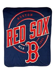 Officially Licensed MLB Fleece Throw Blanket 50 x 60 (Boston Red Sox)