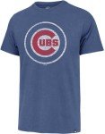 MLB Men's Distressed Imprint Match Team Color Primary Logo Word Mark T-Shirt (Chicago Cubs Blue, X-Large)