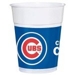 Chicago Cubs Plastic Cups - 16oz (Pack Of 25) - White, Blue & Red Durable Party Drinkware For Fans & Events