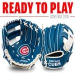 Franklin Sports MLB Youth Teeball Glove and Ball Set - Kids Chicago Cubs Baseball and Teeball Glove and Ball - Perfect First Kids Glove - 9.5", Team Specific, One Size (76099F16)