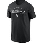 Nike Men's MLB Team Engineered Performance T-Shirt (US, Alpha, X-Large, Regular, Regular, Chicago White Sox - Black)