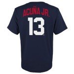 Ronald Acuna Jr. Atlanta Braves MLB Kids Youth 8-20 Navy Official Player Name & Number Jersey T-Shirt (US, Numeric, 14, 16, Regular, Navy)