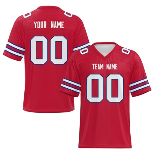 Personalized Bill Blue Football Jersey for All Ages