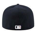 New Era Rare MLB Cleveland Navy Vintage Indians Chief Wahoo Guardians Fitted Authentic Collection 59Fifty Hat Cap (US, Numeric, 7 1/4, Navy)