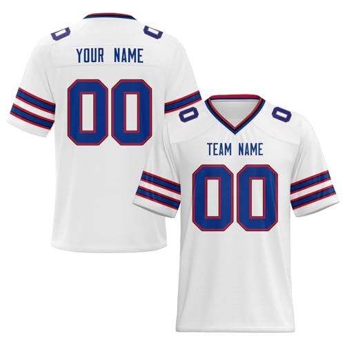 Personalized Bill Blue Football Jersey for All Ages