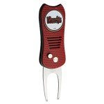 Team Golf MLB Arizona Diamondbacks Retractable Divot Tool with Double-Sided Magnetic Ball Marker, Features Patented Single Prong Design, Causes Less Damage to Greens