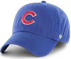 47 MLB Team Color Primary Logo Franchise Fitted Baseball Hat Cap, Unisex Adult - Chicago Cubs - Blue (Large)