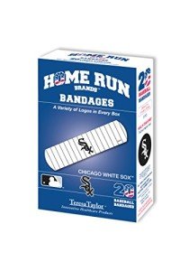 MLB Chicago White Sox Bandages (6-Pack), White, One Size