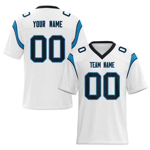 Personalized Panther Black Football Jersey for All Ages