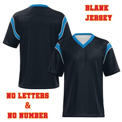 Personalized Panther Black Football Jersey for All Ages