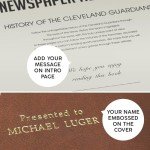 Signature gifts Cleveland Personalized Baseball History Book - Guardians Baseball Fan Gift - A Major League History Told Through Archive Newspaper Coverage (Guardians)