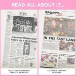 Signature gifts Cleveland Personalized Baseball History Book - Guardians Baseball Fan Gift - A Major League History Told Through Archive Newspaper Coverage (Guardians)