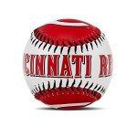 Franklin Sports MLB Cincinnati Reds Team Baseball - MLB Team Logo Soft Baseballs - Toy Baseball for Kids - Great Decoration for Desks and Office