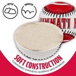 Franklin Sports MLB Cincinnati Reds Team Baseball - MLB Team Logo Soft Baseballs - Toy Baseball for Kids - Great Decoration for Desks and Office