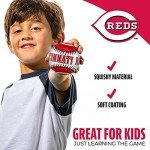 Franklin Sports MLB Cincinnati Reds Team Baseball - MLB Team Logo Soft Baseballs - Toy Baseball for Kids - Great Decoration for Desks and Office