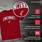 Campus Colors NCAA Adult Gameday Cotton T-Shirt - Premium Quality - Semi-Fitted Style - Officially Licensed Product (Cincinnati Bearcats - Red, XX-Large)