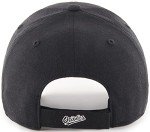 47 MLB Black White Outline Primary Logo MVP Adjustable Structure Hat, Adult One Size Fits All - Baltimore Orioles - Black