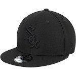 New Era MLB 9FIFTY Black Adjustable Snapback Hat Cap One Size Fits All (Chicago White Sox)