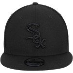 New Era MLB 9FIFTY Black Adjustable Snapback Hat Cap One Size Fits All (Chicago White Sox)