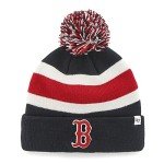 47 MLB Unisex-Adult Primary Logo Breakaway Team Color Primary Logo Cuffed Knit Beanie Hat Cold Weather Hat, One Size - Boston Red Sox Navy