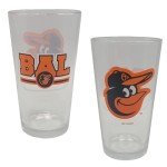 Licensed MLB Letterman 16oz Pint Glass (Baltimore Orioles)