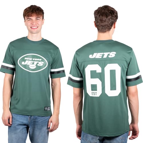 Men's V-Neck Mesh Stripe Team Color T-Shirt