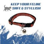 MLB CAT COLLAR. - BALTIMORE ORIOLES CAT COLLAR. - Strong & Adjustable BASEBALL Cat Collars with Metal Jingle Bell