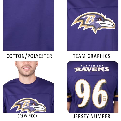 Men's V-Neck Mesh Stripe Team Color T-Shirt