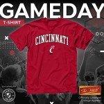 Campus Colors NCAA Adult Gameday Cotton T-Shirt - Premium Quality - Semi-Fitted Style - Officially Licensed Product (Cincinnati Bearcats - Red, X-Large)