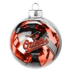 MLB Baltimore Orioles Large Tinsel Ball Ornament