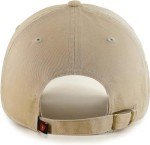 47 MLB Khaki Primary Logo Clean Up Adjustable Strap Baseball Dad Hat Cap, Adult One Size Fits All - Baltimore Orioles - Khaki