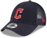 New Era MLB 9FORTY Mesh Trucker Adjustable Hat Cap One Size Fits All (Cleveland Guardians)