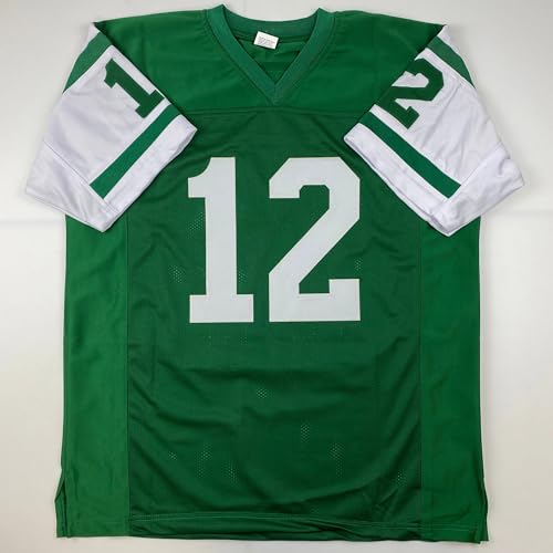 Joe Namath Green Reprint Autographed Football Jersey XL