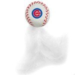 BEST PLUSH CAT TOY: MLB CHICAGO CUBS Complete Set of 3 piece Cat Toys filled with Fresh Catnip. Includes: 1 Baseball Cap Cat Toy, 1 Baseball Cat Toy with Feathers & 1 Beer Bottle. Beautiful Team LOGOS