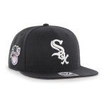 '47 MLB Sure Shot Captain Hat Adjustable Structured 6-Panel Snapback Hat Cap, Adult One Size Fits All (US, Alpha, One Size, Chicago White Sox)