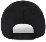 47 MLB Blackout Primary Logo MVP Adjustable Structure Hat, Adult One Size Fits All - Chicago Cubs - Black