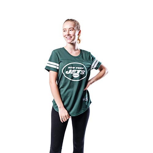 New York Jets Women's Varsity Stripe Tee Shirt