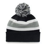 47 MLB Unisex-Adult Primary Logo Breakaway Team Color Primary Logo Cuffed Knit Beanie Hat Cold Weather Hat, One Size - Chicago White Sox Black