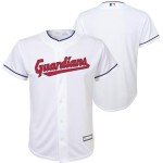 Outerstuff Cleveland Guardians MLB Kids Youth 8-20 White Home Team Jersey (14-16)