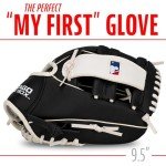 Franklin Sports MLB Youth Teeball Sox and and Set - Kids Chicago White Sox Baseball and Teeball Glove and Ball - Perfect First Kids Glove - 9.5", One Size, Team Specific